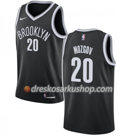 Muški NBA Dres Brooklyn Nets Timofey Mozgov 20 Nike 2017-18 Crna Swingman